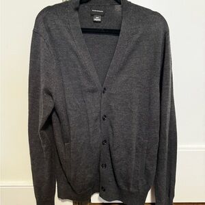 Men’s Club Monaco 100% Wool Cardigan - WORN ONCE - GREY